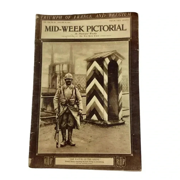 Antique New York Times midweek pictorial January, 1919. - Picture 1 of 10